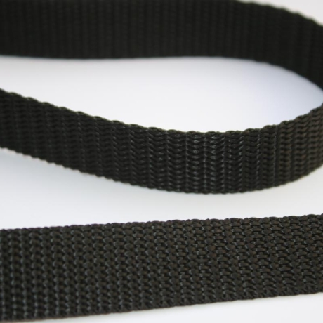 REST 4,9m Gurtband 20 mm schwarz 1,4 mm stark