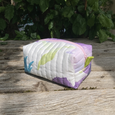 Kulturbeutel | Boxy Bag  | Blumen | Kosmetiktasche