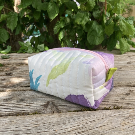 Kulturbeutel | Boxy Bag  | Blumen | Kosmetiktasche