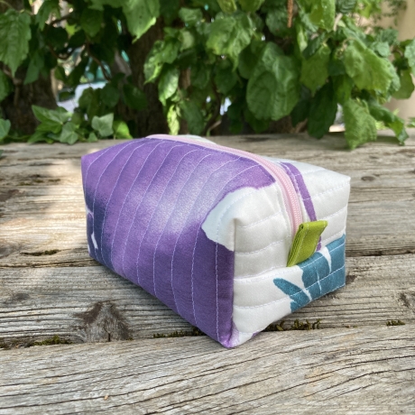 Kulturbeutel | Boxy Bag  | Blumen | Kosmetiktasche
