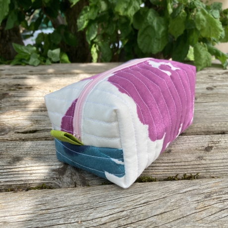 Kulturbeutel | Boxy Bag  | Blumen | Kosmetiktasche