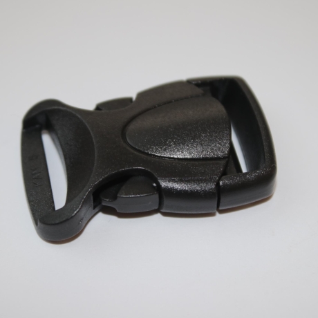 Steckverschluss 20 mm schwarz Kunststoff Steckschließer