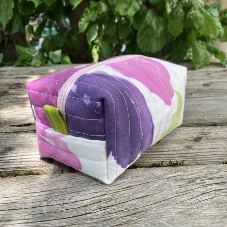 Kulturbeutel | Boxy Bag  | Blumen | Kosmetiktasche
