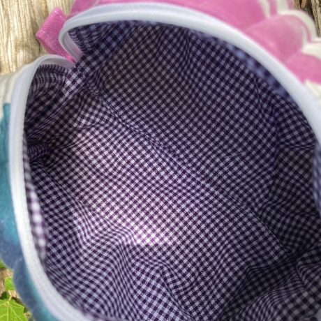 Kulturbeutel | Boxy Bag  | Blumen | Kosmetiktasche Größe L