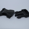 Steckverschluss 20 mm schwarz Kunststoff Steckschließer