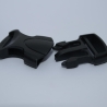 4x Steckverschluss 20 mm schwarz Kunststoff Steckschließer LE