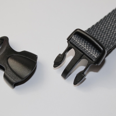 4x Steckverschluss 20 mm schwarz Kunststoff Steckschließer LE