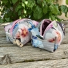 Kulturbeutel  | Boxy Bag gesteppt  | Blumen  | Kosmetiktasche