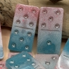Handmade Dominosteine aus Epoxidharz – Dominos  Rosa und Blau 