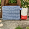 Gestepptes Täschchen Blau-Weiß gestreift | Upcycling 