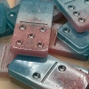 Handmade Dominosteine aus Epoxidharz – Dominos  Rosa und Blau 