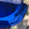 Kulturbeutel Boxy Bag Dunkelblau | Weiße Punkte | Aufbewahrung
