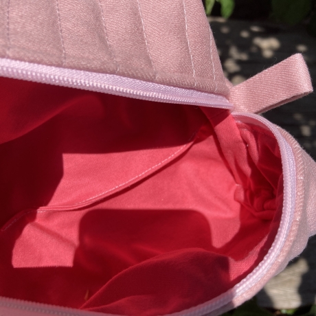 Kulturbeutel Boxy Bag Altrosa gesteppt | Kosmetiktasche 