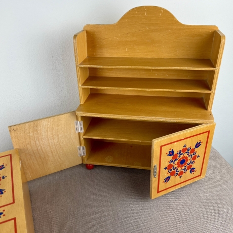 Vintage Puppenhausmöbel aus den 1970er Jahren original Sammler