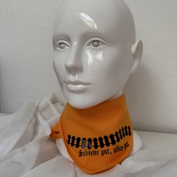 Halstuch Schiene gut, alles gut orange Eisenbahn