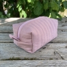 Kulturbeutel Boxy Bag Altrosa gesteppt | Kosmetiktasche 