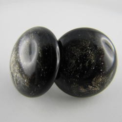 Ohrstecker Polaris Schwarz / Gold