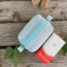 Mini Boxy Pastellmint gesteppt | Schlüsselanhänger 