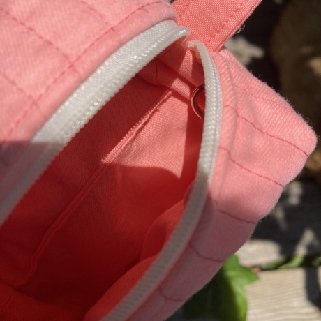 Mini Boxy Bag Apricot | Schlüsselanhänger | Taschenorganizer