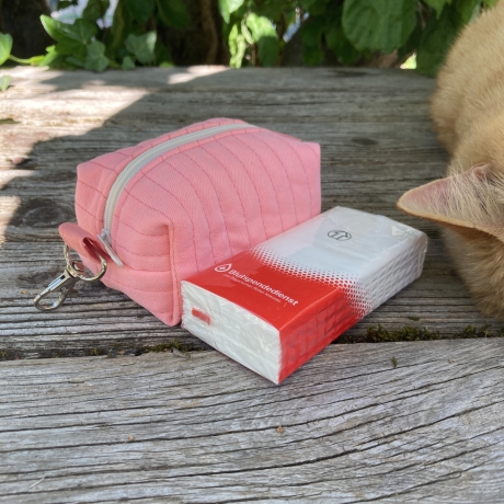 Mini Boxy Bag Apricot | Schlüsselanhänger | Taschenorganizer