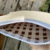 Gestepptes Täschchen Cord | Weiß-Creme | Taschenorganizer