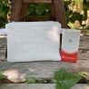 Gestepptes Täschchen Cord | Weiß-Creme | Taschenorganizer