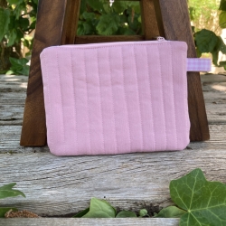 Gestepptes Täschchen rosa | Upcycling | Aufbewahrung 