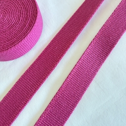 Baumwoll Gurtband 30 mm nachhaltig recycelt – pink RE