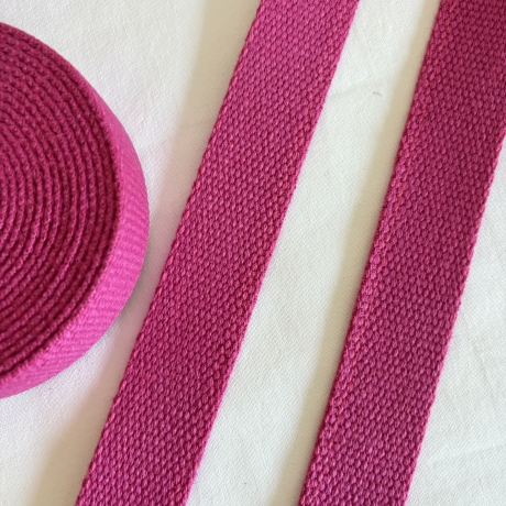 Baumwoll Gurtband 30 mm nachhaltig recycelt – pink RE
