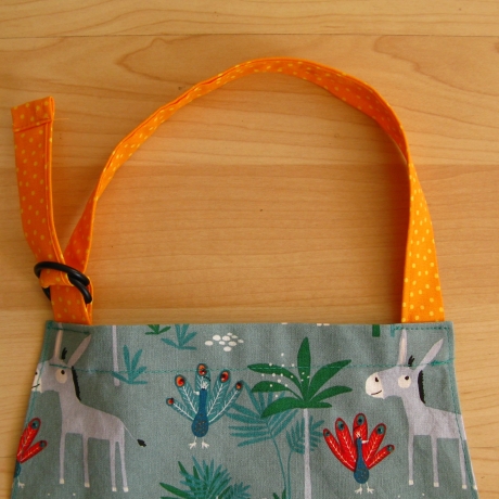 Kinderschürze - Esel und Pfauen /auf Wunsch personalisiert