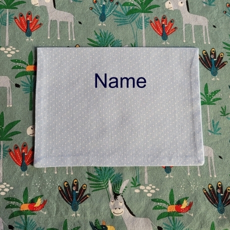 Kinderschürze - Esel und Pfauen /auf Wunsch personalisiert
