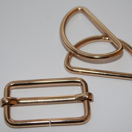 SET 30 mm gold Schieber + D-Ringe Prym