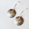 Hängeohrringe aus Silber „Disc“