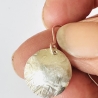 Hängeohrringe aus Silber „Disc“