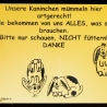 Schild Kaninchen füttern verboten 1 - Gravurschild