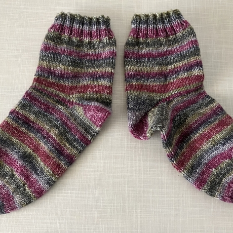Handgestrickte  Socken Gr. 44/45 aus 6-fach Sockenwolle