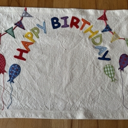 Personalisierbares Tischset *HAPPY BIRTHDAY* Geburtstag, 35x45cm 