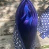 Kosmetiktasche Blau Weiße Punkte gesteppt | Kulturbeutel  Ordnung