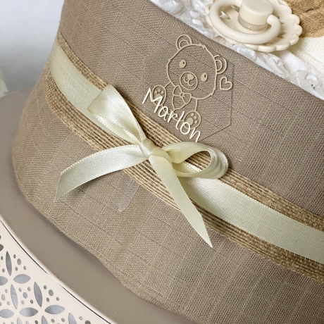 Windeltorte Bärchen neutral für Mädchen und Jungen