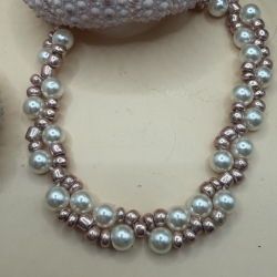Handmade Perlenarmband „Pearl Rosé“ – Elegantes Armand mit Perlen