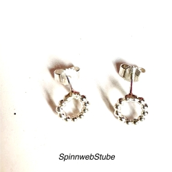 Ohrstecker aus Silber „Perlenkreis“
