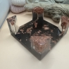 Handmade Untersetzer-Set aus Epoxidharz mit Halterung  Hexagon