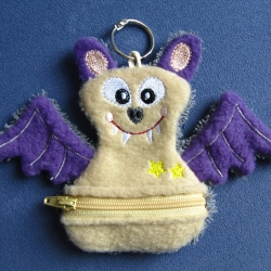 Fledermaus, Sorgenschlucker mit Reißverschluss