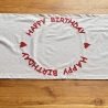 Tischläufer Applikation *Happy Birthday*, Geburtstag, 45x140cm