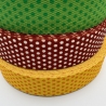 Gurtband 30 mm braun weiß Punkte Dots 1 mm stark