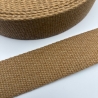 Gurtband Baumwolle recycelt 40 mm TERRA beige