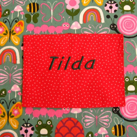 Kinderschürze - Schnecken und Freunde - auf Wunsch personalisiert