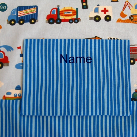 Kinderschürze  - Autos - auf Wunsch personalisiert