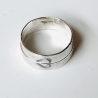 Partnerringe aus Silber „Graviertes Herz“ 2er Set