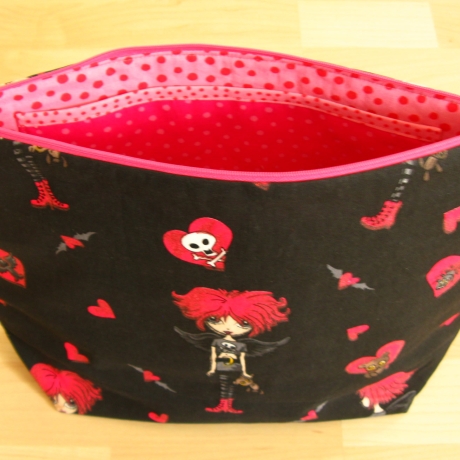 Kulturtasche - Kosmetikbeutel  gross (Unikat)